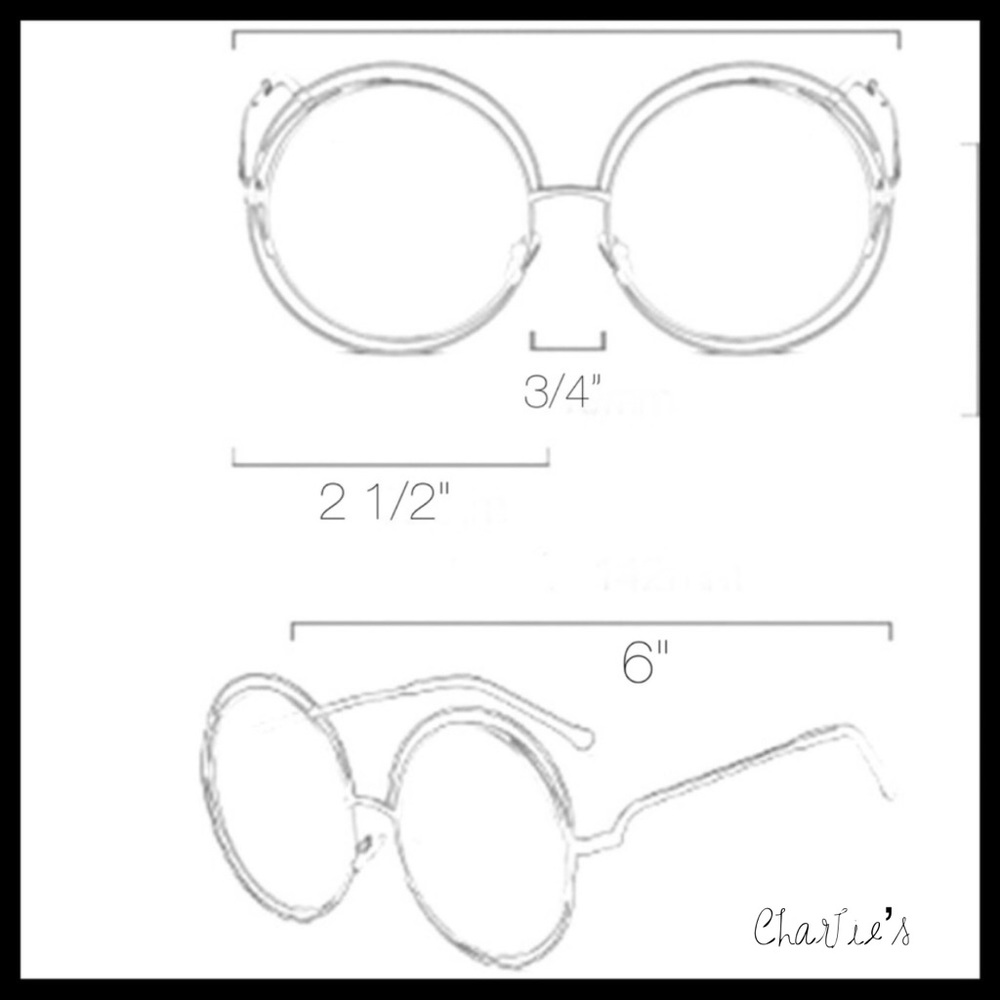 😎LUXURY DOUBLE CIRCLE MIRROR BLUE GREEN SUNNIES😎 - Picture 5 of 5